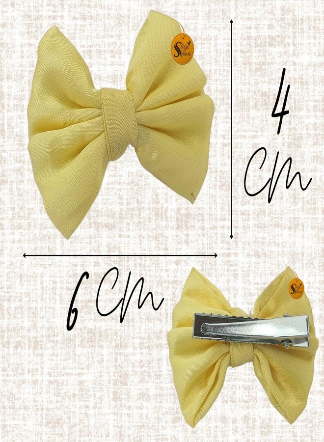 سايج سكوير مشابك شعر مربعة الشكل من سيج للحيوانات الأليفة | فيونكة يدوية الصنع للكلاب والقطط | فيونكة أنيقة على شكل عقدة علوية | إكسسوار فاخر للعناية بالحيوانات الأليفة | فيونكة شعر أنيقة لحفلات الزفاف والمهرجانات وأعياد الميلاد | هدية مثالية (أصفر) - Image 3